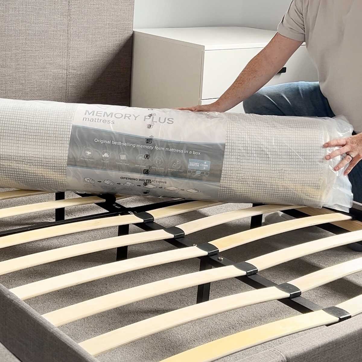 Dormeo Memory Plus Rolled Mattress in 4 Sizes