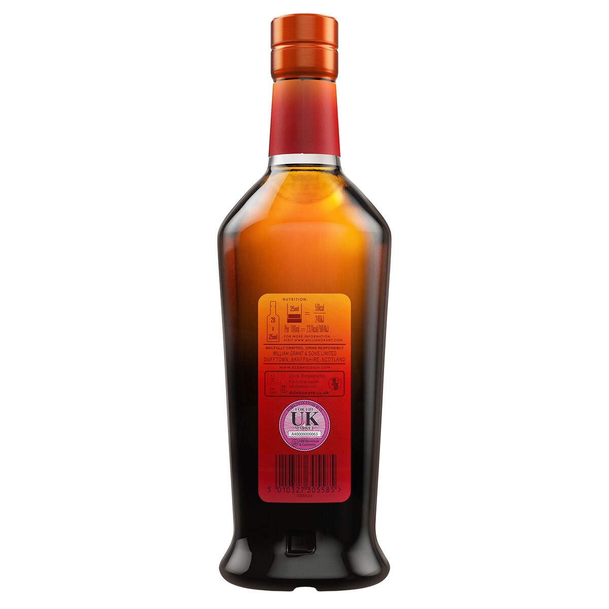 Glenfiddich Fire and Cane, Single Malt Scotch Whiskey, 70cl