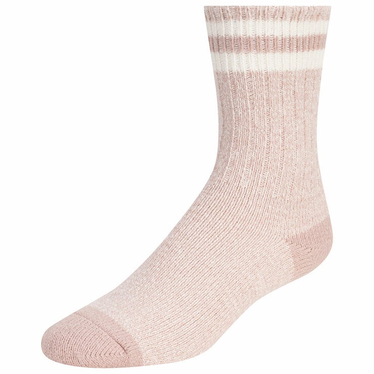 Weatherproof Women's Boot Sock, 6 Pack in Blue, Pink & Brown
