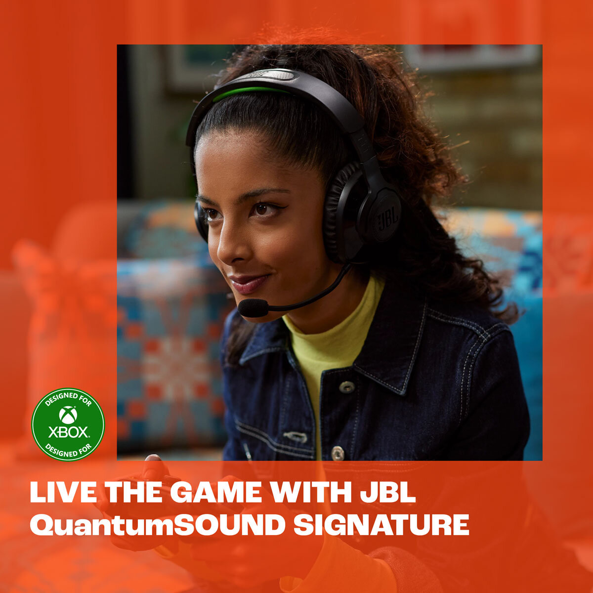 JBL Quantum 360X Wireless Headset for PS4, PS5, Xbox, PC, Switch in Black & Green