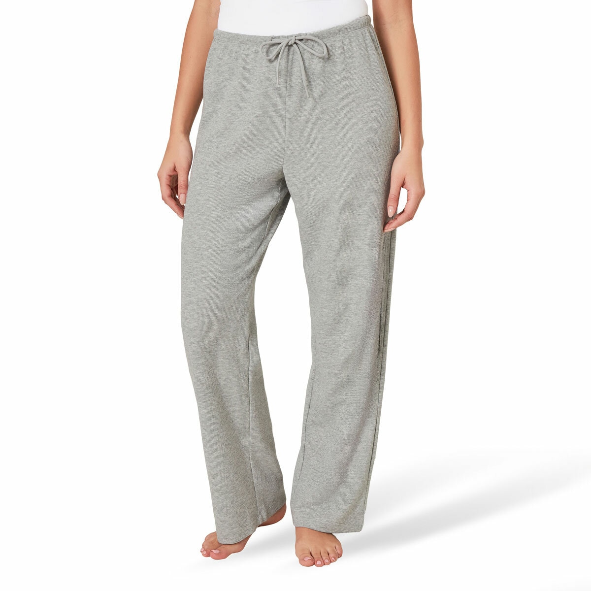 Well + Home Ladies 3 Piece Waffle Lounge Set in Grey