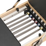 Studio image showing features of the reformer Studio image showing features of the reformer