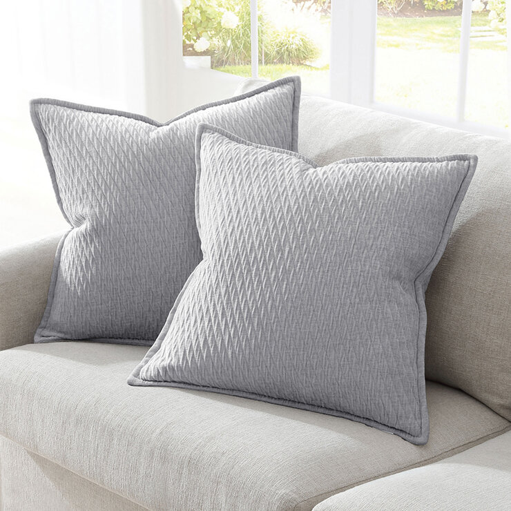 Decorative Cushion 2 Pack in 3 Colours, 51 x 51 cm Decorative Cushion 2 Pack in 3 Colours, 51 x 51 cm