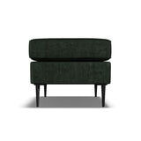 Aspen Velvet Footstool, Green