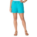 Briggs Ladies Linen Short in Blue