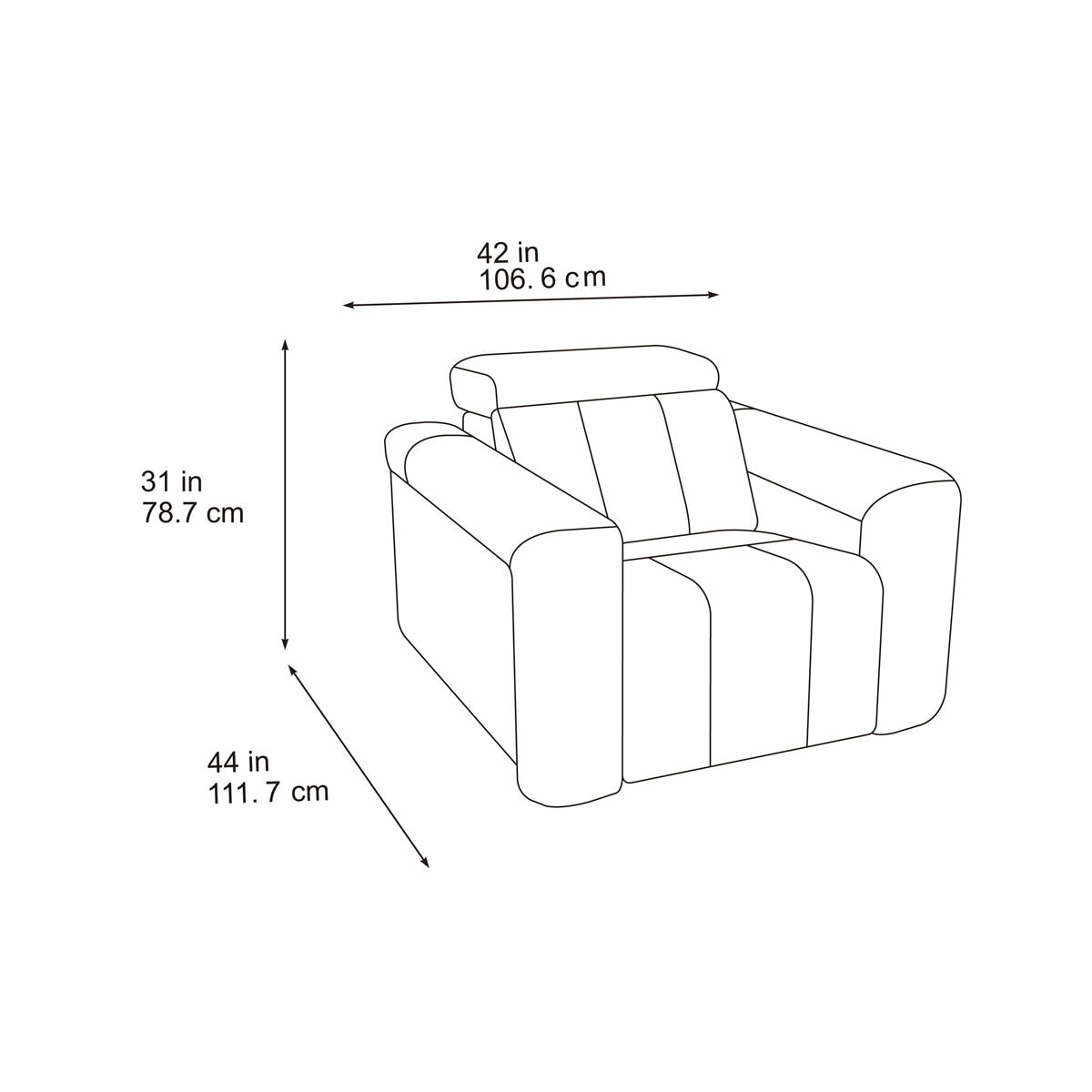 Dallas Cream Leather Power Recliner Armchair