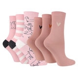 Caroline Gardner Ladies Crew Sock, 6 Pack