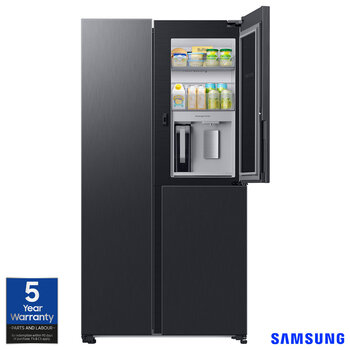 Samsung Series 9 RH69B8931B1/EU Side by Side Fridge Freezer, E Rated in Black