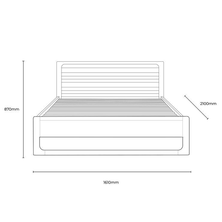 Gallery Craft Oak Bed Bed Frame, King