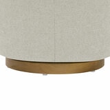 Henredon Murphy Light Grey Fabric Swivel Chair