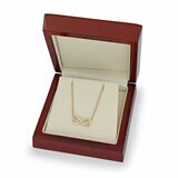 0.06ctw Round Brilliant Cut Diamond Infinity Necklace, 14ct Yellow Gold