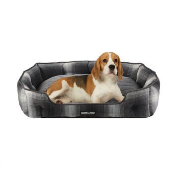 Kirkland Signature Tufted Cuddler Pet Bed 30" x 22" 76cm x 56cm in 6 Designs