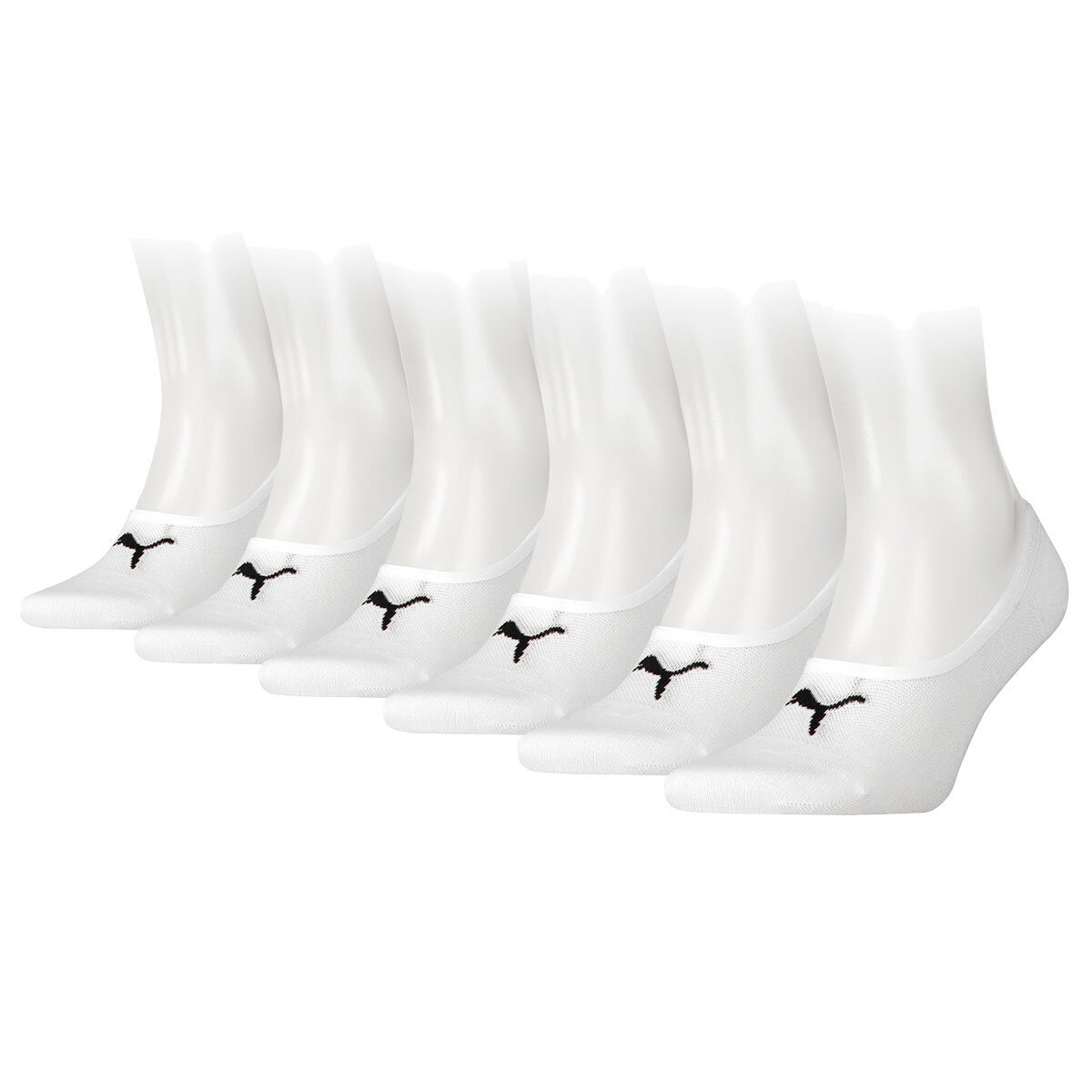 Puma Men's Hidden Sock 6 Pack in White