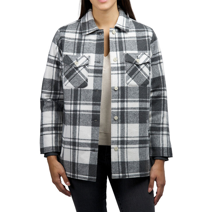 Jachs Women's Wool Blend Shacket in Black