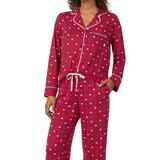 DKNY Notch Collar Pyjama Set in Red Print