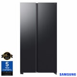 Samsung Series 6, SpaceMax RS70F65QEFEU Side by Side Fridge Freezer, E Rated in Black