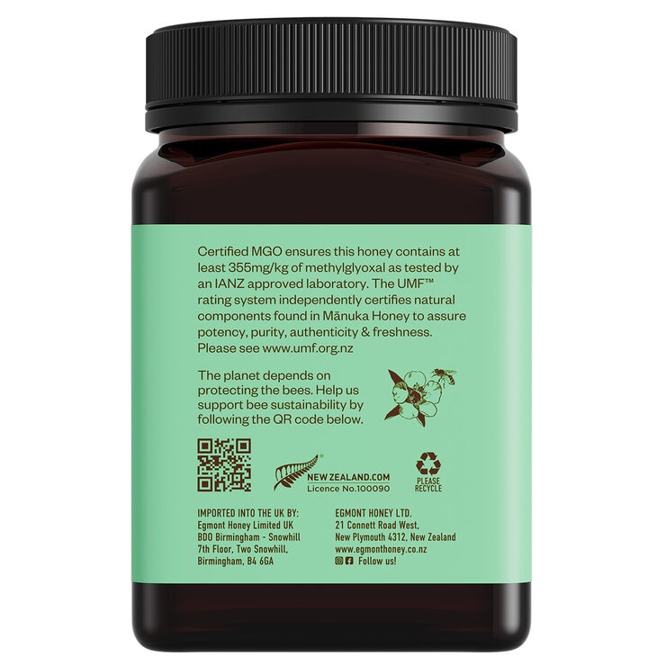 Background info on Egmont Manuka Honey MGO 355+, 1kg