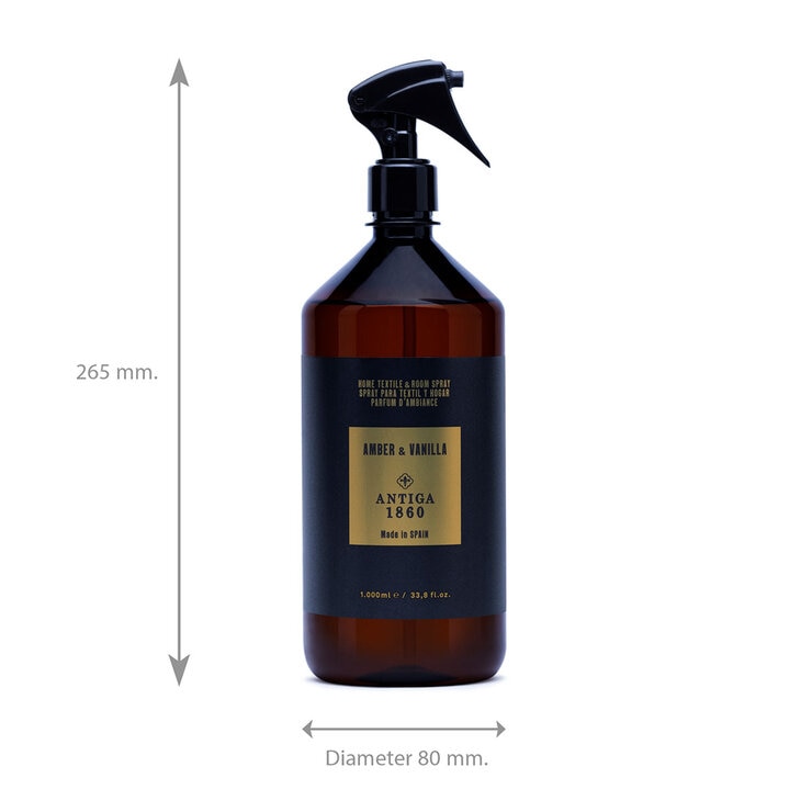 Antiga 1860 Home Textile & Room Spray, 1L - Amber & Vanilla