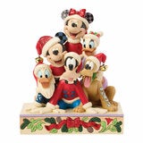 11.5 Inch Jim Shore Disney Traditions Stacked Mickey and Friends Musical Figurine