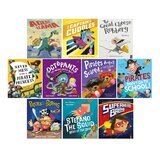 Pirates & Superheroes x10 Book Ziplock 2