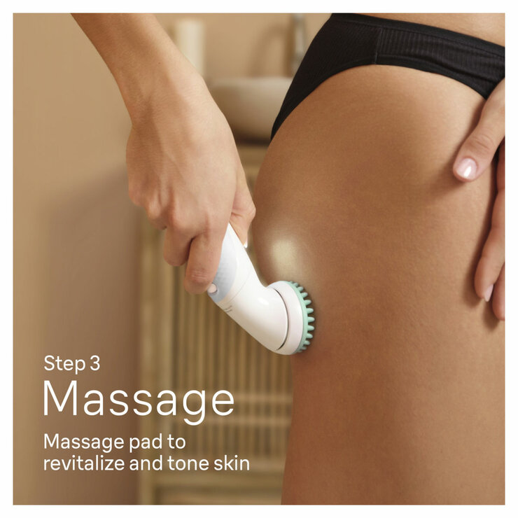 Braun Silk-épil 9 SkinSpa Epilator step 3, massage