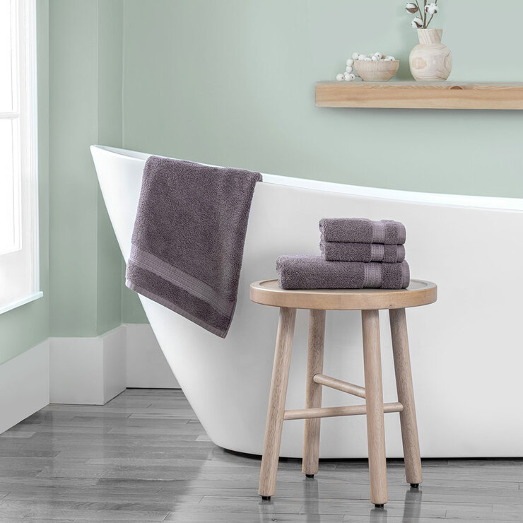 Grandeur 100% hygro cotton towel in lavender Grandeur 100% hygro cotton towel in lavender