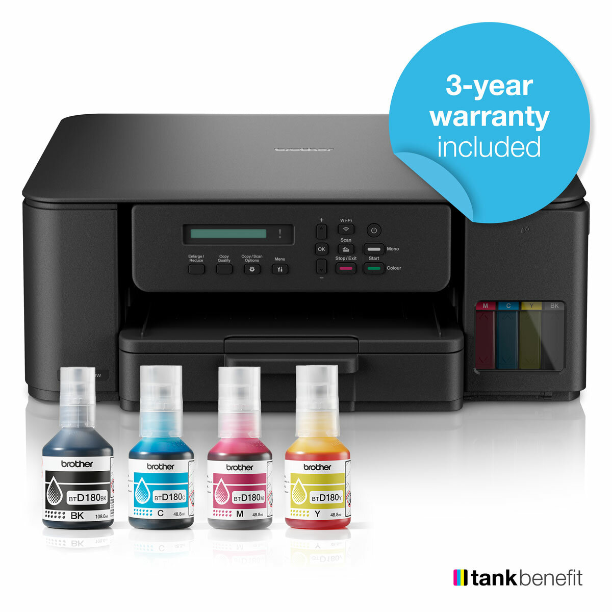 Brother 3-in-1 Ink Tank, DCP-T580DW