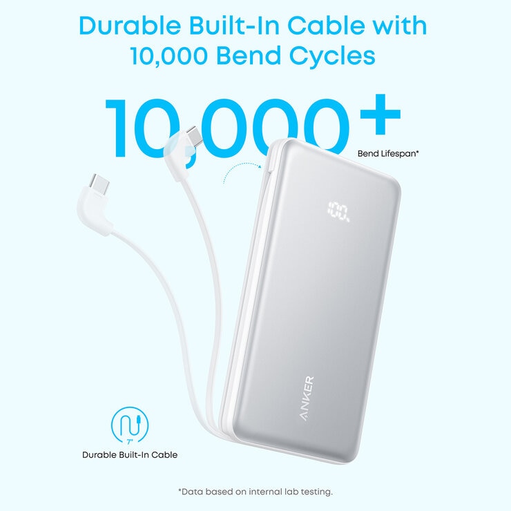 Anker Zolo 10,000mAh Power Bank with Built-in USB-C Cable 2-Pack Anker Zolo 10,000mAh Power Bank with Built-in USB-C Cable 2-Pack