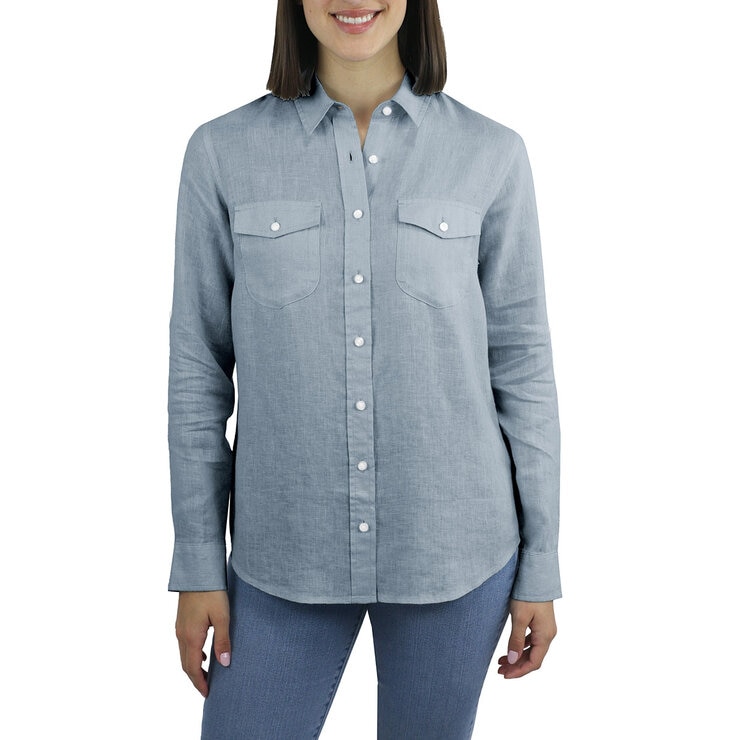 Jachs Ladies Linen Long Sleeve Shirt Jachs Ladies Linen Long Sleeve Shirt