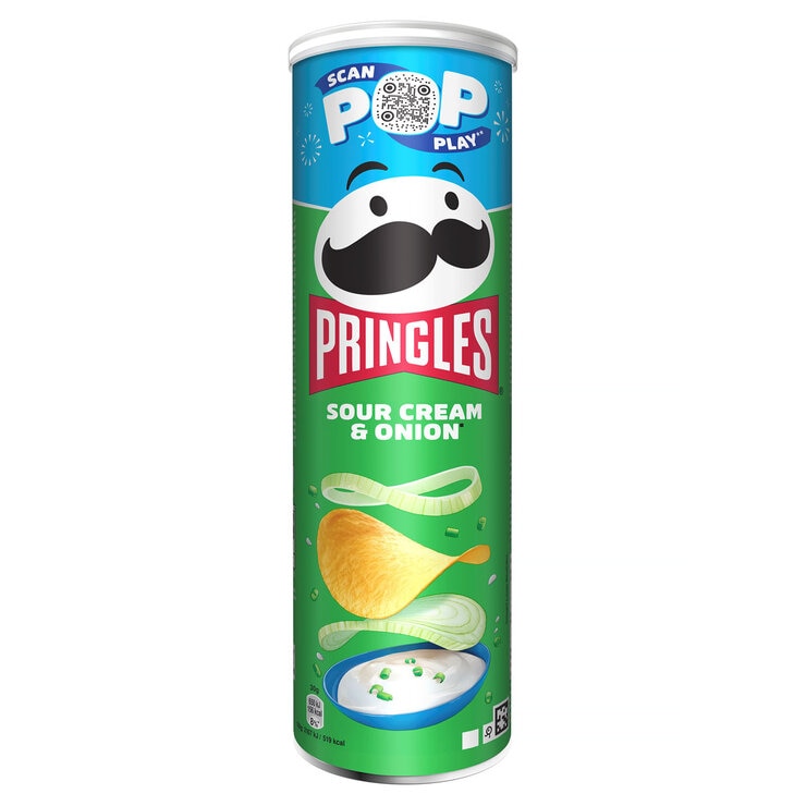 Pringles Sour Cream & Onion, 185g