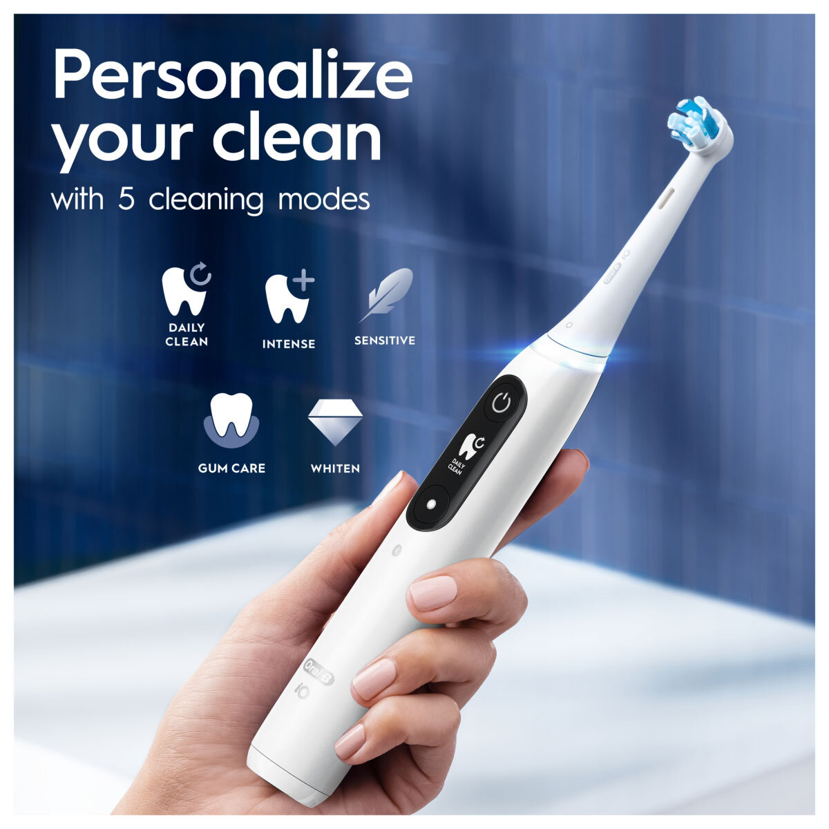Oral B iO7 Duo Pack White and Black Toothbrushes