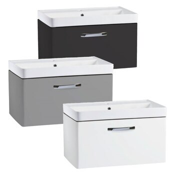 Tavistock Curve 800mm Wall Mounted Vanity Unit in 3 Colours