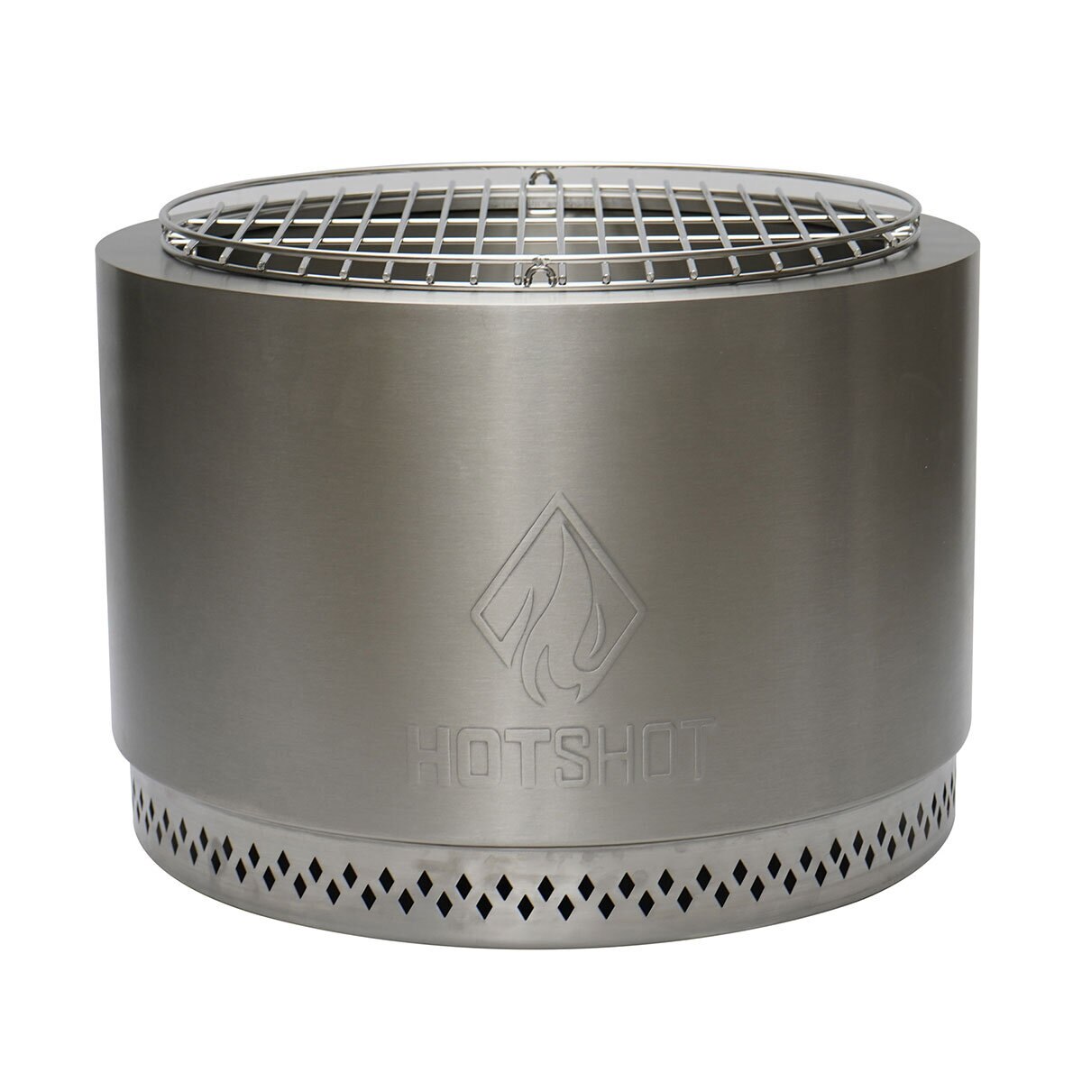 HotShot 22 Wood Burning Fire Pit u0026 Grill with Cover and ...