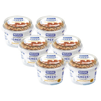 Mevgal Greek Yoghurt with Honey & Pecan, 6 x 160g