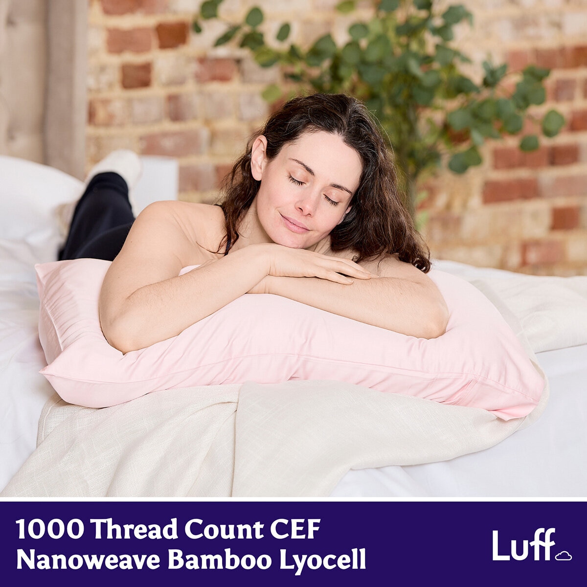 Pink SilverLining 1000 Thread count Pillowcase