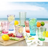 Tritan Hammered 12 Piece Coloured Drinkware Set