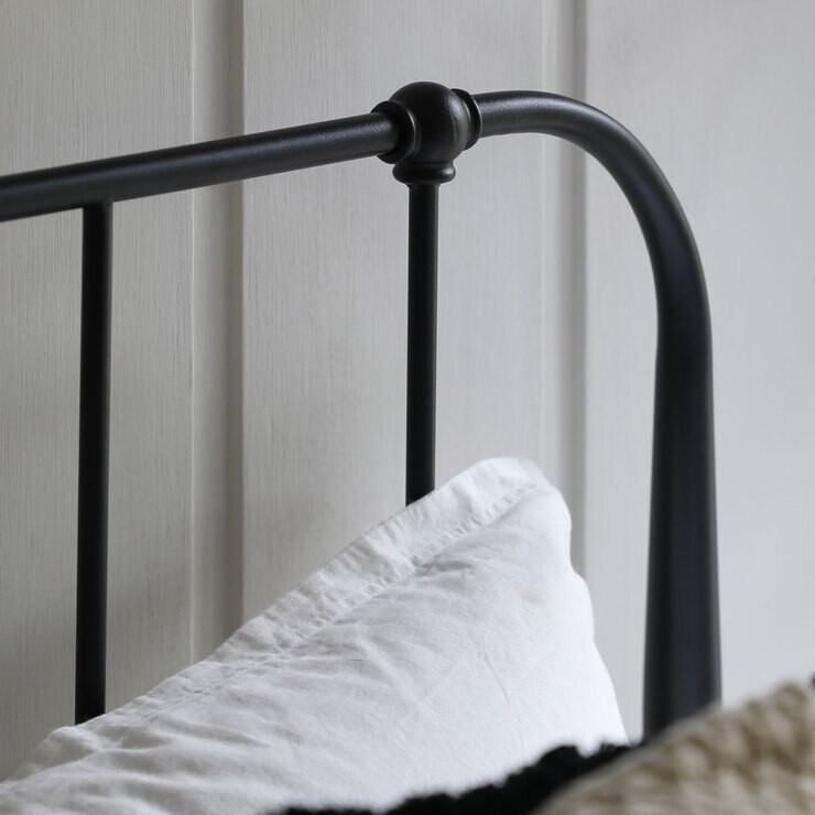 Gallery Loughton Black Metal Bed Frame, Double Gallery Loughton Black Metal Bed Frame, Double