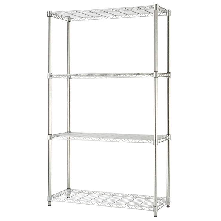 TRINITY EcoStorage™ 4-Tier Chrome Storage Unit