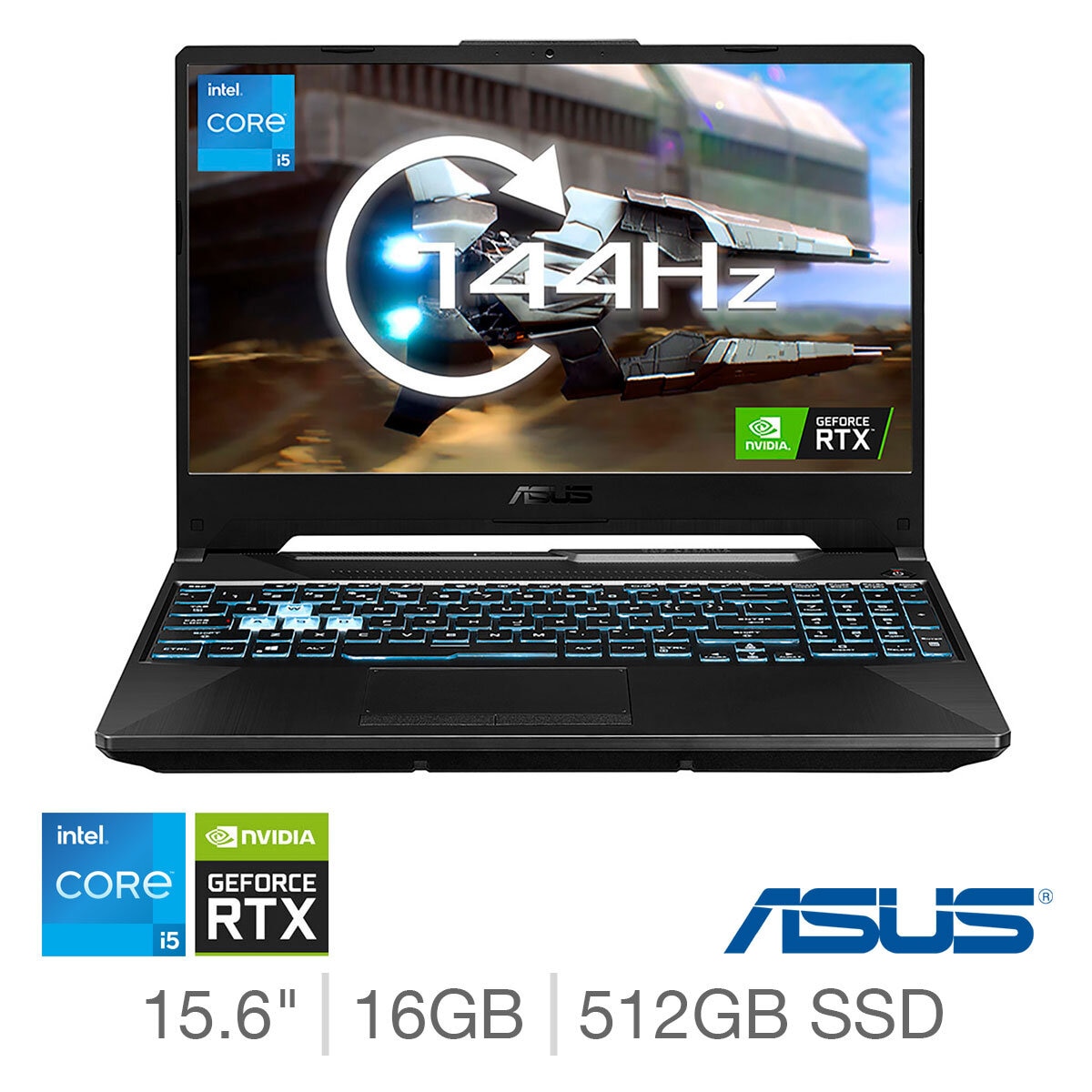ASUS TUF F15, Intel Core i5, 16GB RAM, 512GB SSD NVIDIA G...
