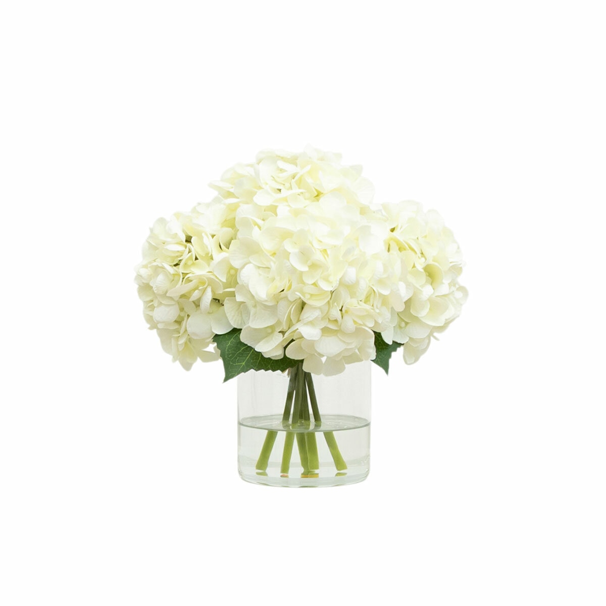 Real Touch Artificial Hydrangea in Vase in White