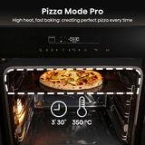 Hisense Hi6 BlackLine HO66FAPizzaChef Electric Pyrolytic Smart Oven, A+ Rated in Black