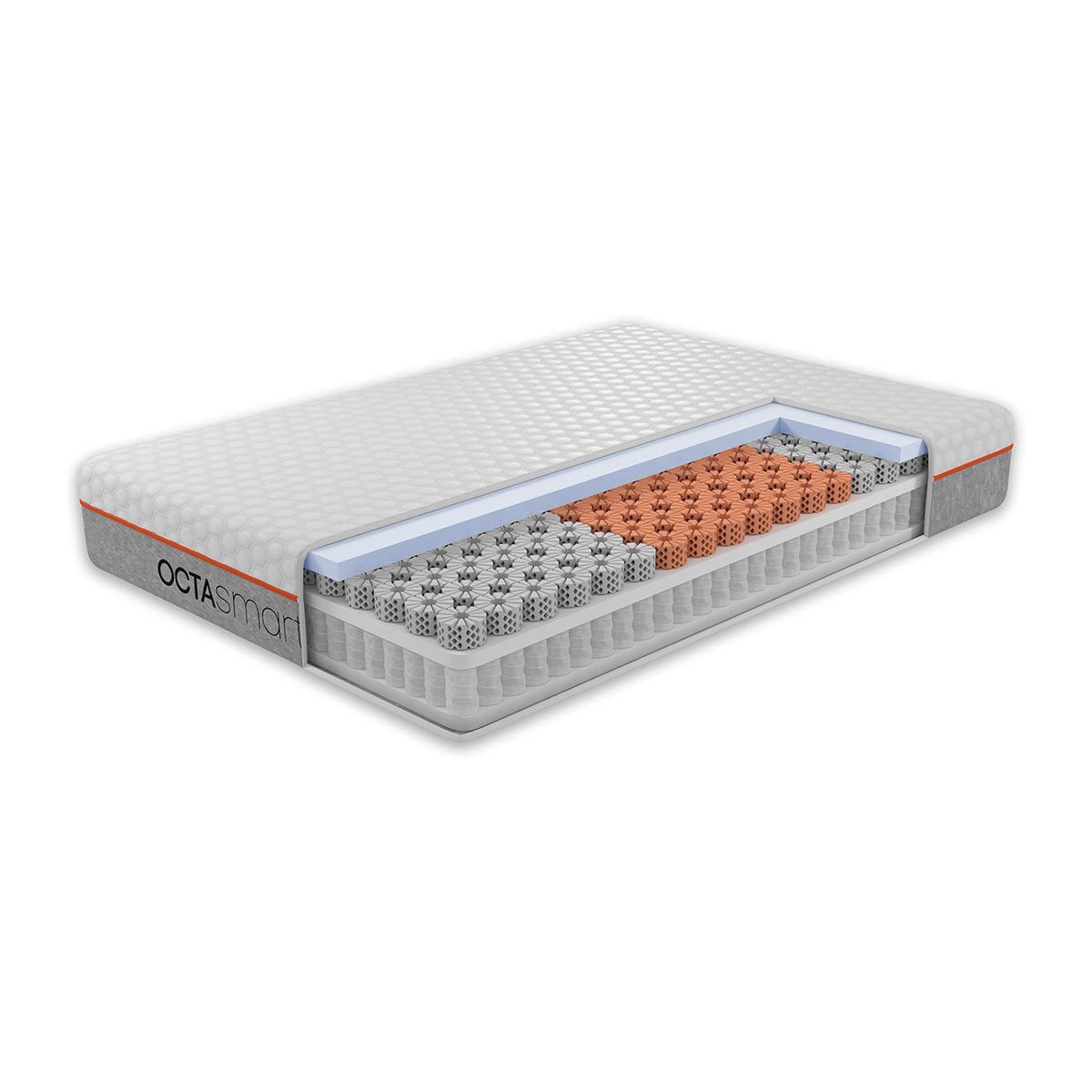 Cross section detail of Dormeo Octasmart Hybrid Mattress