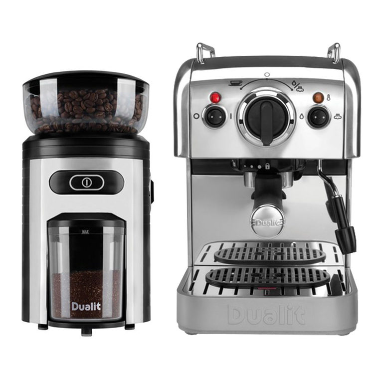 Dualit DCM2X Coffee Machine and Coffee Grinder Set Costco UK