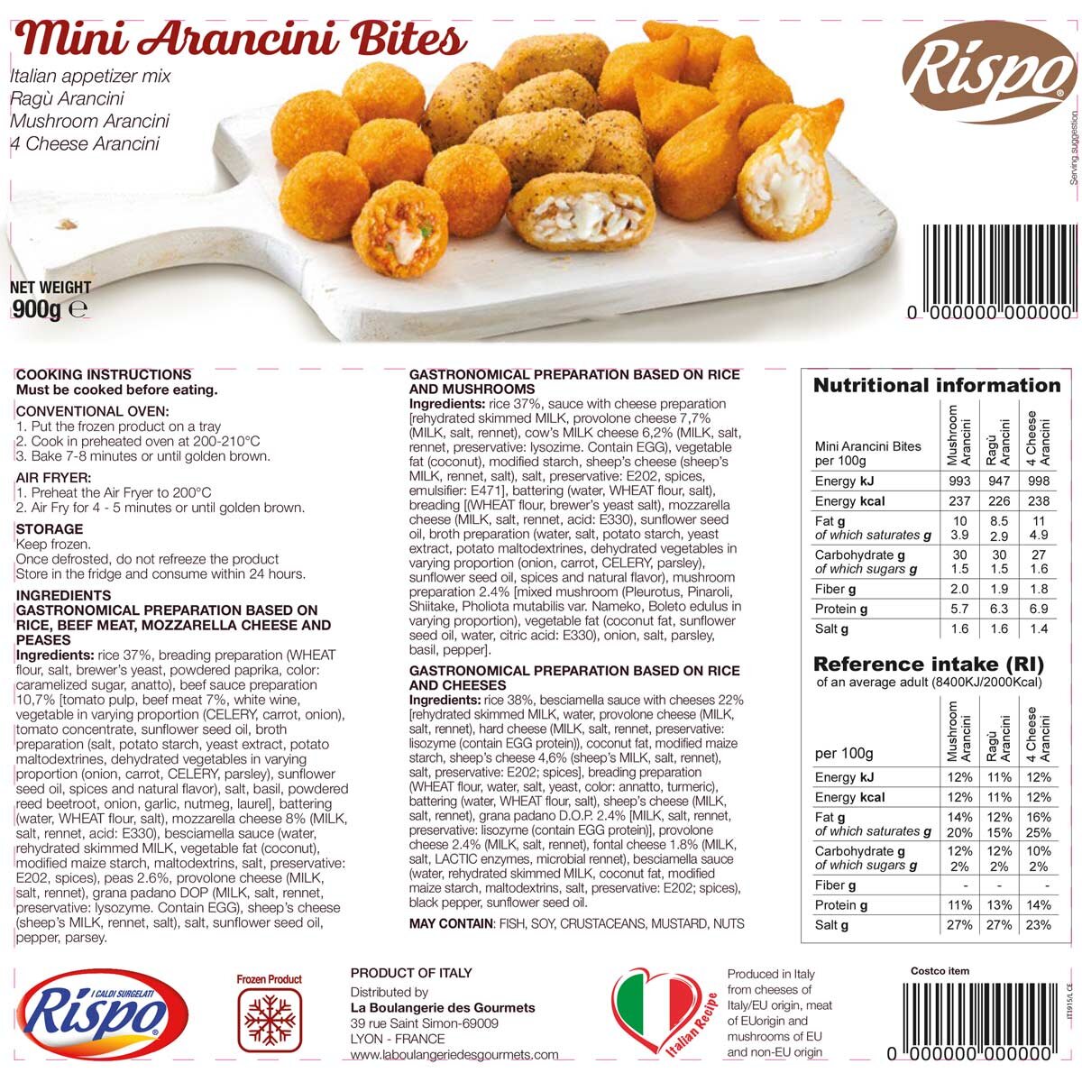 Rispo Mini Arancini Bites, 900g