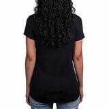 Kirkland Signature Ladies Scoop Neck Pima Tee in Black