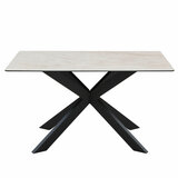 Indus Valley Arden Ceramic Dining Table With Taupe Corner Bench & Low Bench