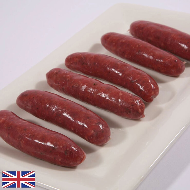 Holme Farmed Venison Venison & Pork Sausages, 40 x 50g Holme Farmed Venison Venison & Pork Sausages, 40 x 50g