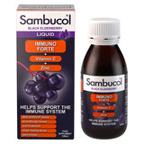 Sambucol Immuno Forte Black Elderberry Liquid, 120ml (3+ Years)