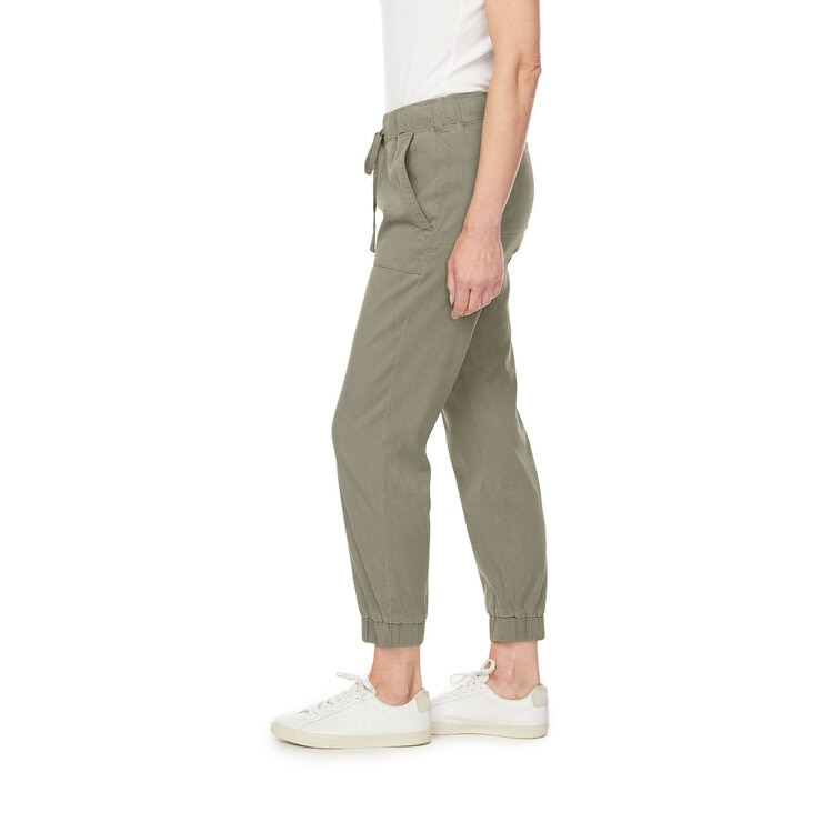 Buffalo Ladies Cargo Tencel Pant in Green