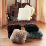 Bowron Long Wool Sheepskin Double Sided Cushion, 35 x 35cm